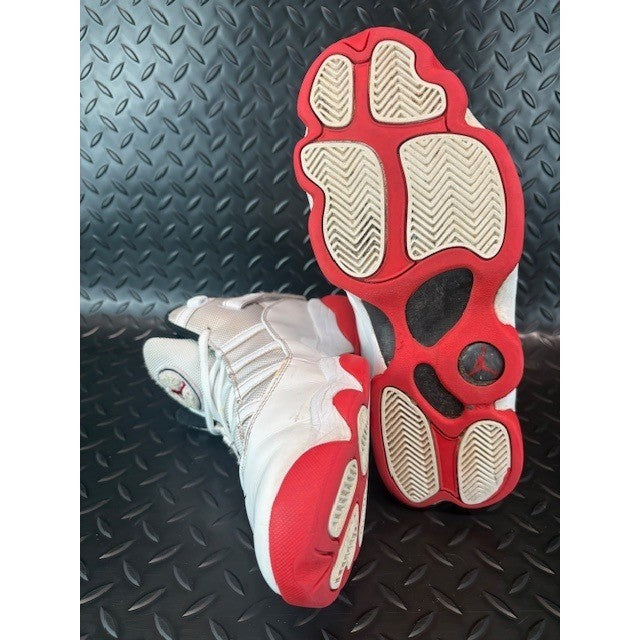 Jordan 6 Rings White University Red Black 322992-160 Mens sneaker size 8.56