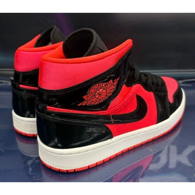 Jordan 1 Mid Hot Punch Black (2019) BQ6472-600 Womens sneakers size 112