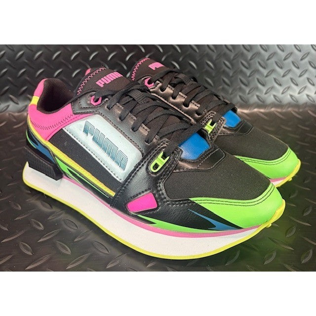 Puma Mile Rider Sunny Getaway Black Green Pink 373443-02 Womens sneakers size 81