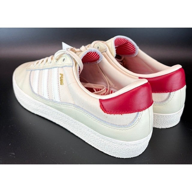 Adidas Puig Indoor Cream White Scarlet Skateboarding Sneakers GW3150 Mens sz 9.53