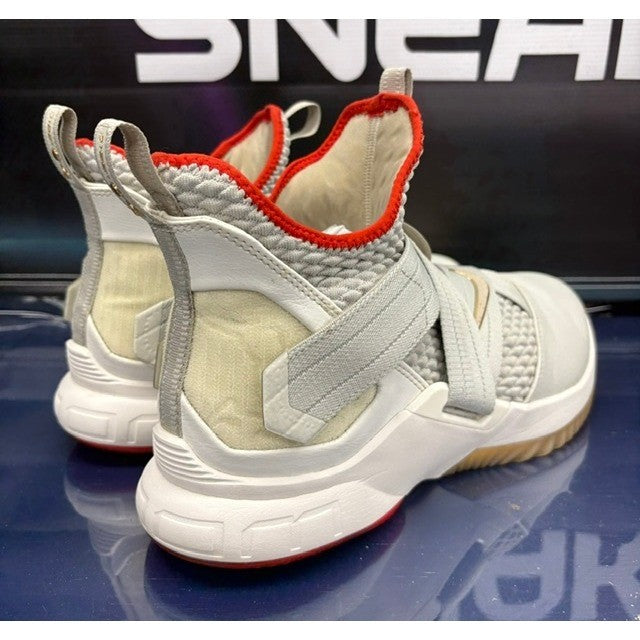 Nike LeBron Zoom Soldier 12 AU Grey Red (2018) AO2609-002 Mens sneakers size 112