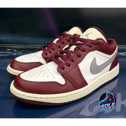 Jordan 1 Low White Bordeaux (2022) 553558-615 Mens sneakers size 100