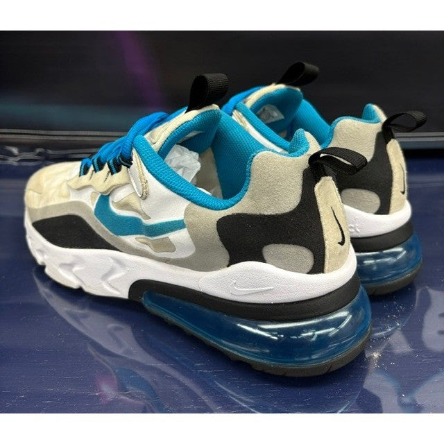 Nike Air Max 270 React White Laser Blue (2020) BQ0103-106 Youth sneakers size 7Y3