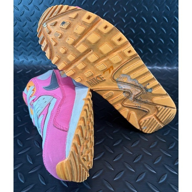 Nike Air Max 90 Pink Glow Silver 345017-120 Womens sneakers size 8 or 6.5Y7