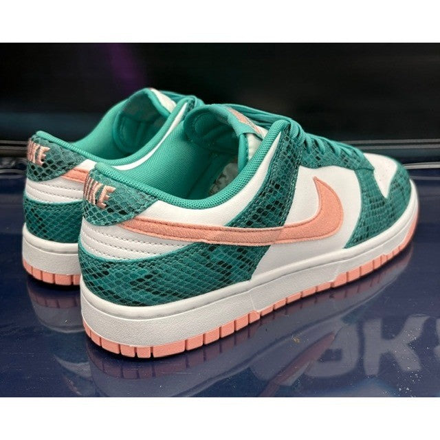 Nike Dunk Low Snakeskin Washed Teal (2022) DR8577-300 Mens size 9.52