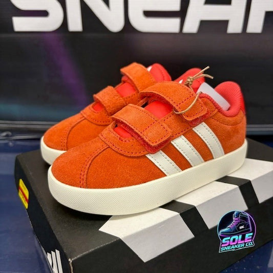Adidas VL Court 3.0 Bright Red Core White JH6307 Kids sneakers size 8K0