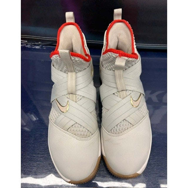 Nike LeBron Zoom Soldier 12 AU Grey Red (2018) AO2609-002 Mens sneakers size 114