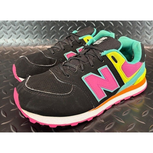 New Balance 574 Black Pink Green Orange Suede GC574JPB Mens sneakers size 50