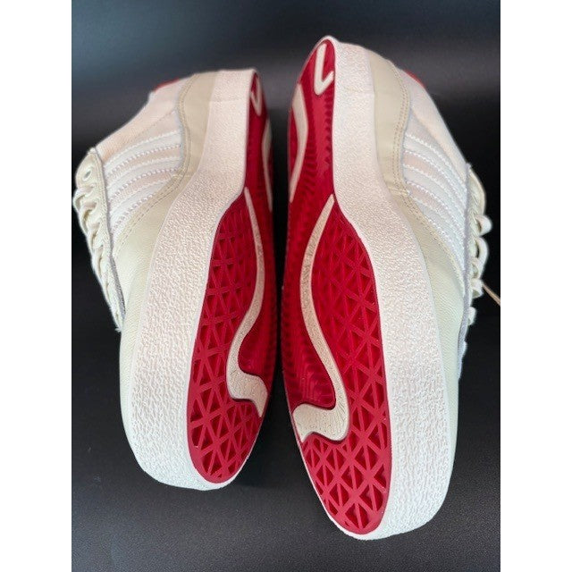 Adidas Puig Indoor Cream White Scarlet Skateboarding Sneakers GW3150 Mens sz 9.55