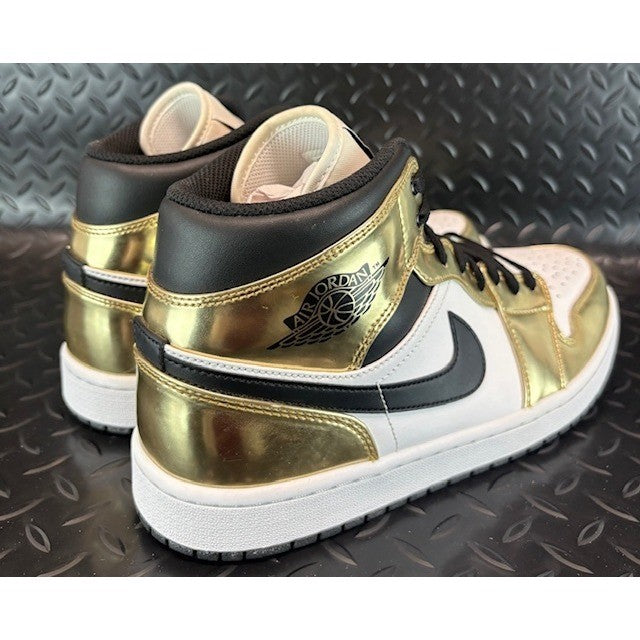 Nike Air Jordan 1 Mid Metallic Gold DC1419-700 Mens sneakers size 11.52