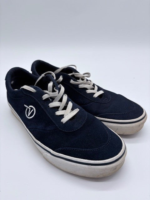 Vans Sport Vulc Suede Mens size 10 Causal shoes Dark Blue Low Top V Logo1