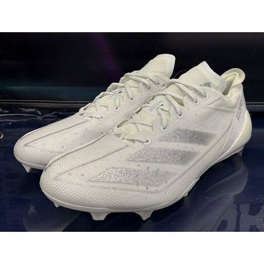 Adidas Adizero Electric White Silver IE4374 Mens Football Cleats size 150