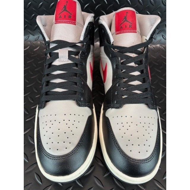 Jordan 1 Mid Black College Grey BQ6472-060 Womens sneakers size 12 or mens 10.54
