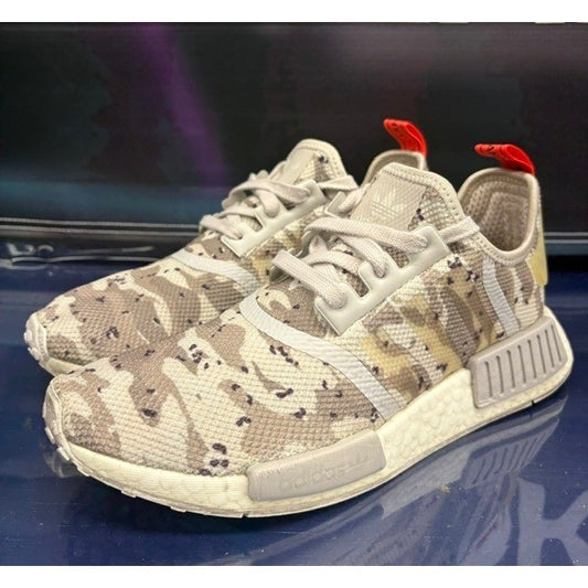 Adidas NMD R1 Cream Camo (2018) G27932 Womens sneakers size 7.50