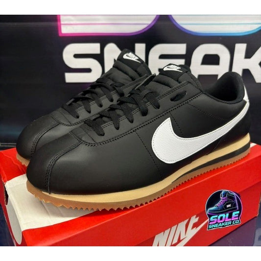 Nike Cortez Leather Black White Gum (2024) DM4044-002 Mens sneakers size 140