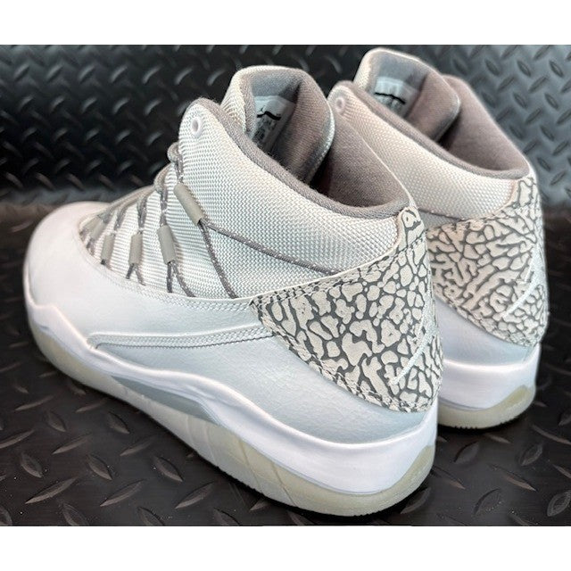 Jordan Prime Flight Prem White Cool Wolf Grey 648723-100 Mens sneakers size 10.54
