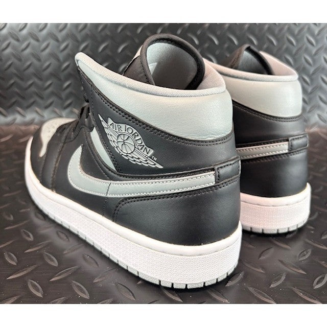 Jordan 1 Mid Shadow Black Particle Grey BQ6472-007 Womens sneakers size 10.53